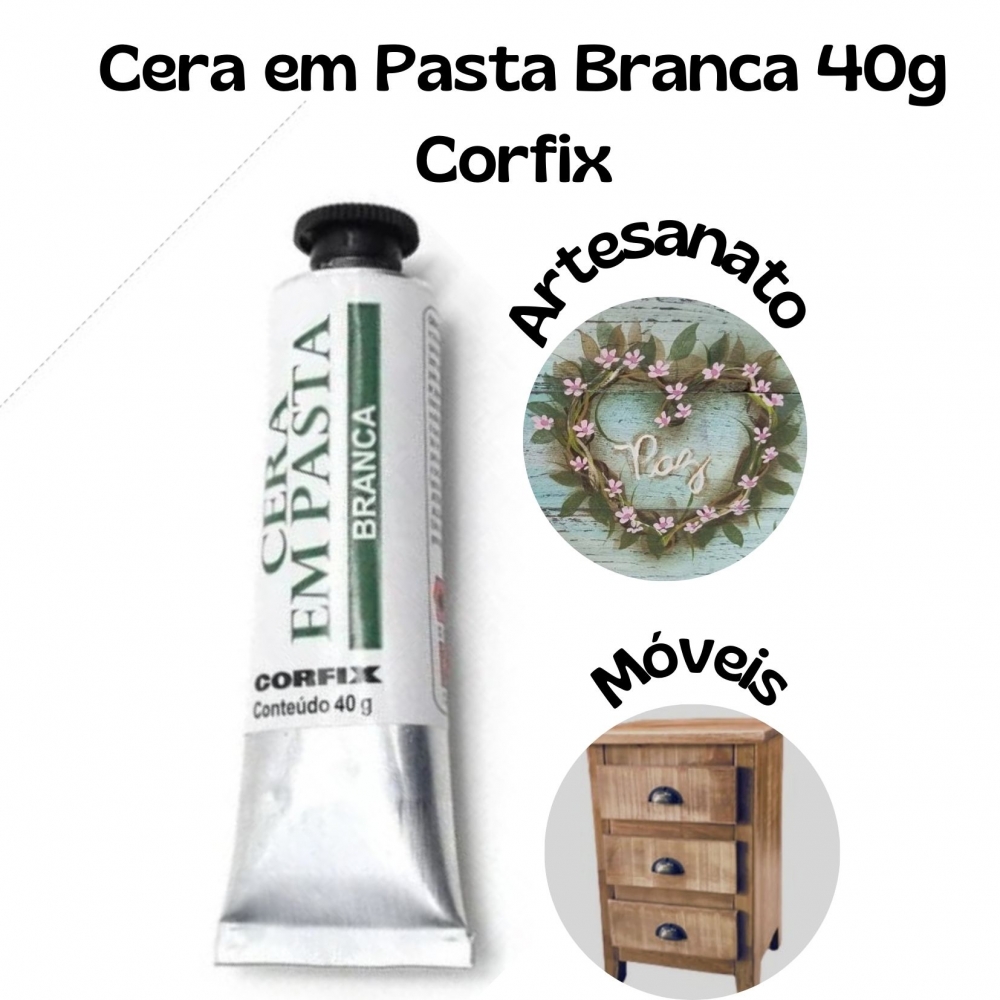 Cera em Pasta Branca 40g Corfix