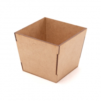 Vaso Cachepot Liso Violeta Centro de Mesa Lembrança MDF cru