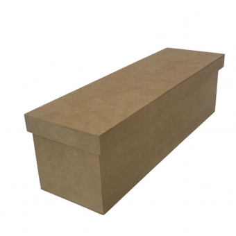 Caixa Porta Vinho Unitário Tampa Lisa MDF cru