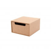 Organizador de Mesa 1 Gaveta Escritório Documentos MDF cru