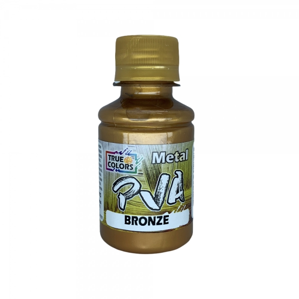 Tinta PVA Metálica 100ml True Colors - Escolha as cores - Bronze 7994100