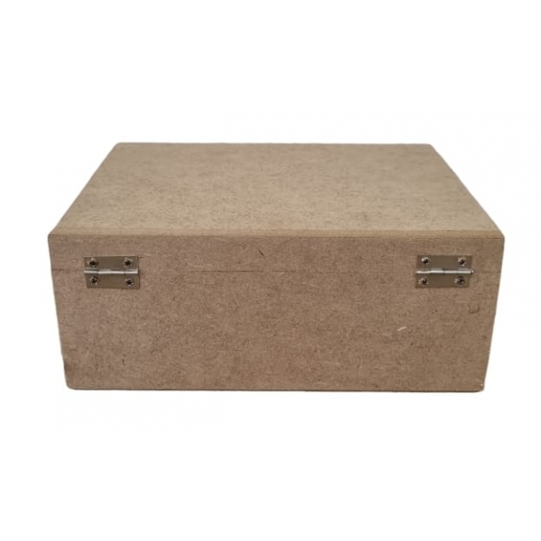 Caixa Porta Chá Retangular c/ 6 Divisórias MDF cru