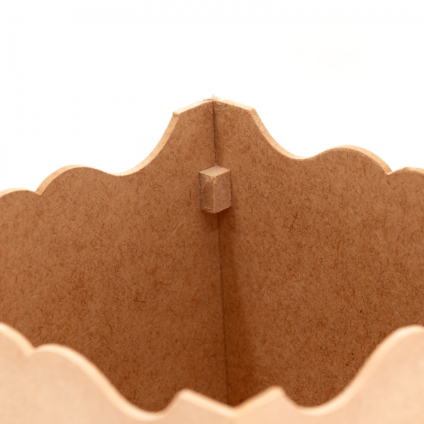 Kit Higiene Bebê Porta Fraldas Bandeja Abajur Liso MDF cru