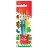 Pincel Ref. 516 Condor Kit c3 Pincel Chato Redondo Sintético Pintura