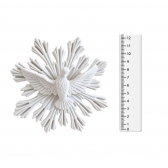 Aplique Espírito Santo com Resplendor em Resina -12cm