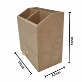 Porta Maquiagem Aberto com Gaveta MDF cru