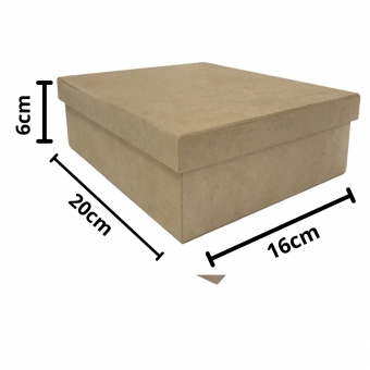 Caixa Porta Jóias Biju c/ 4 Divisórias e Porta Anel MDF cru