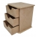 Cômoda 3 Gavetas Organizador Porta Joias Lacinhos MDF cru