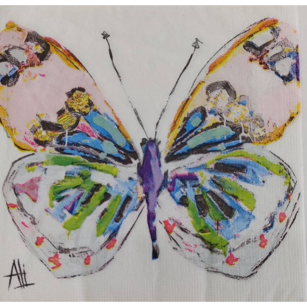 Guardanapo Estampado Borboleta para decoupage