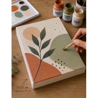 Painel para Pintura 15x20cm Branca – Para Tinta Acrílica, Óleo, PVA