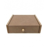 Porta Guardanapo P Com Tampa e puxador MDF cru
