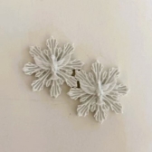 Aplique Espírito Santo com Resplendor em Resina - 4,5X4,5cm - 2 unidades
