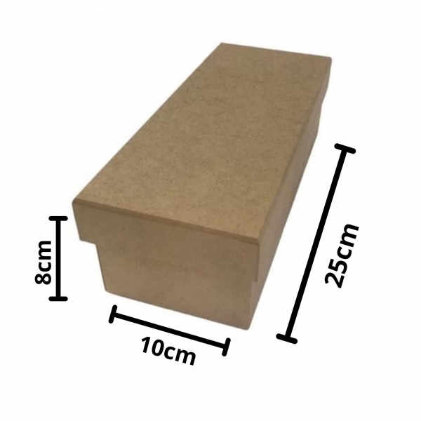 Caixa Porta Mini Vinho Unitário Tampa Lisa P MDF cru