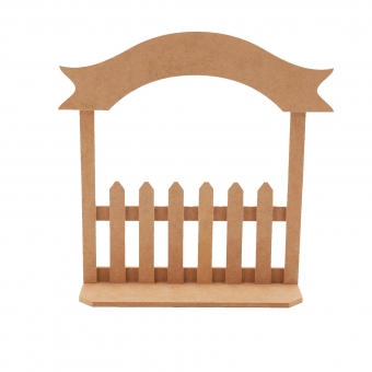 Porta Maternidade Cerquinha com Base Quarto Bebe MDF cru