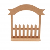 Porta Maternidade Cerquinha com Base Quarto Bebe MDF cru