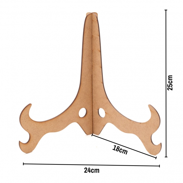 Suporte Porta Prato Apoio Quadro Placa Mandala 24cm MDF cru
