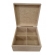 Caixa Porta Chá Quadrado c/ 4 Divisórias MDF cru