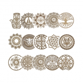 Mandalas Decorativas p/ Apliques ou Parede MDF Cru