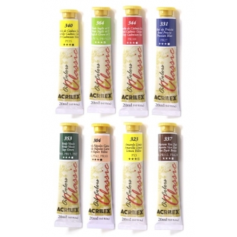 Tinta à Óleo para Pintura em Tela 20ml Acrilex - Escolha as Cores