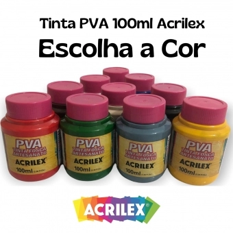 Tinta PVA Fosca Para Artesanato 100ml Acrilex Escolha a Cor