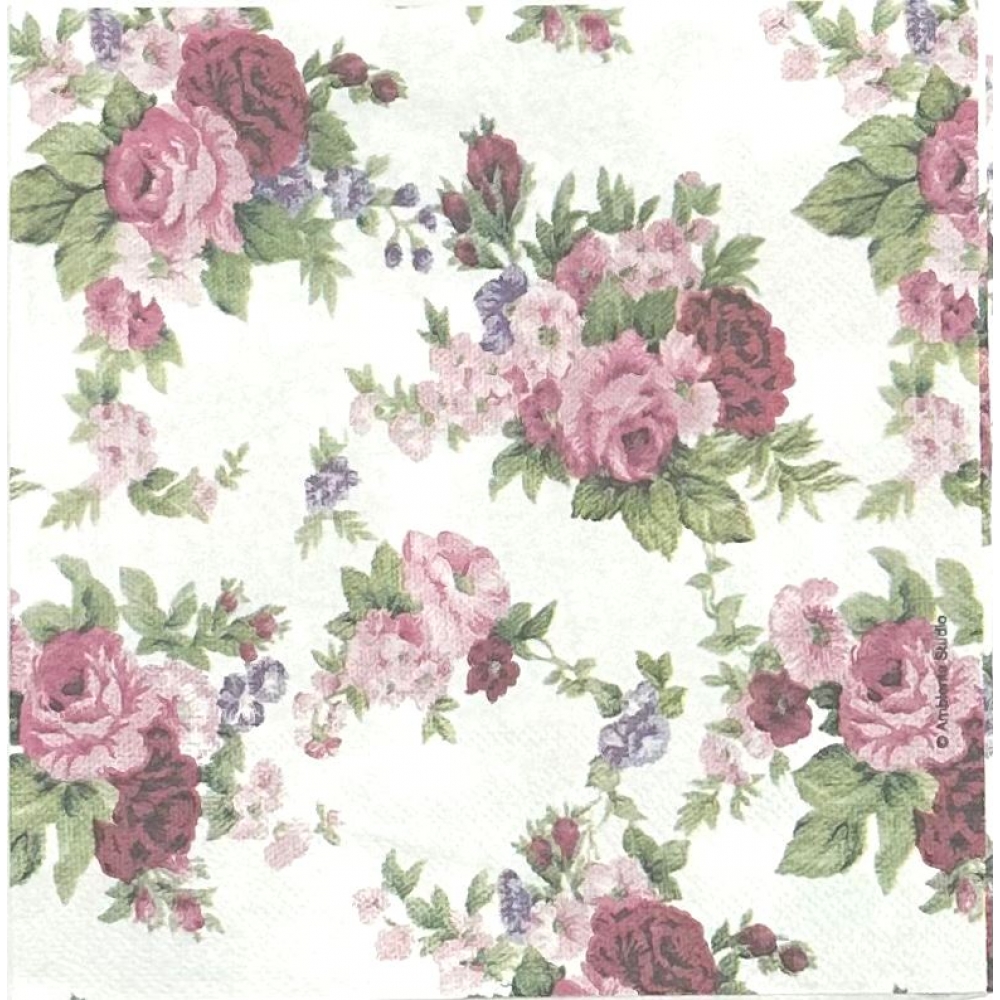 Guardanapo Estampado Floral 03 para decoupage