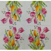 Guardanapo Estampado buquê de tulipas para decoupage