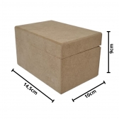 Caixa Porta Batom Liso com Divisórias MDF cru