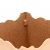 Kit Higiene Bebê Passa Fita Porta Fraldas Abajur MDF cru