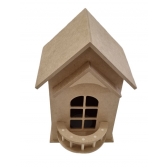 Puxa Saco Casinha c/ Sacada Furo em Baixo MDF Cru Artesanato