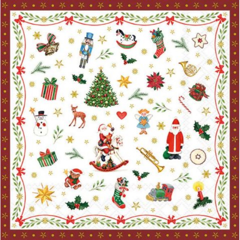 Guardanapo Estampado Natal para decoupage