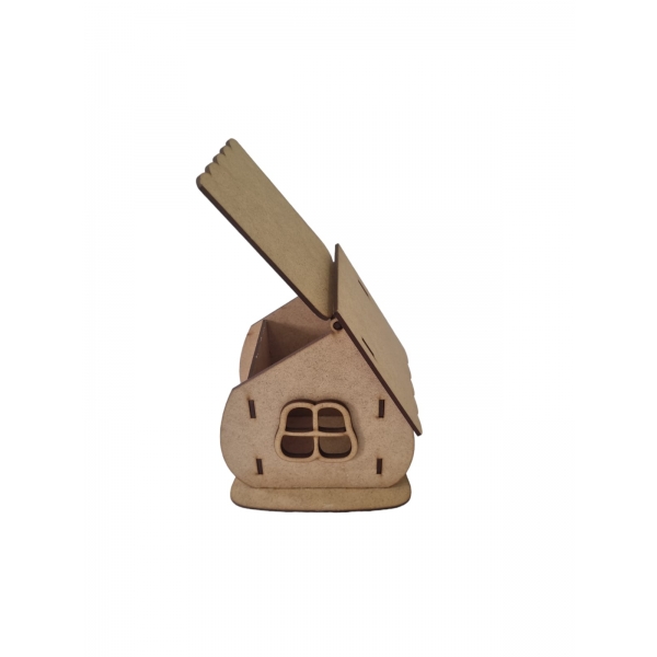 Kit com 3 Casinhas de Fadas para Crianças MDF Cru