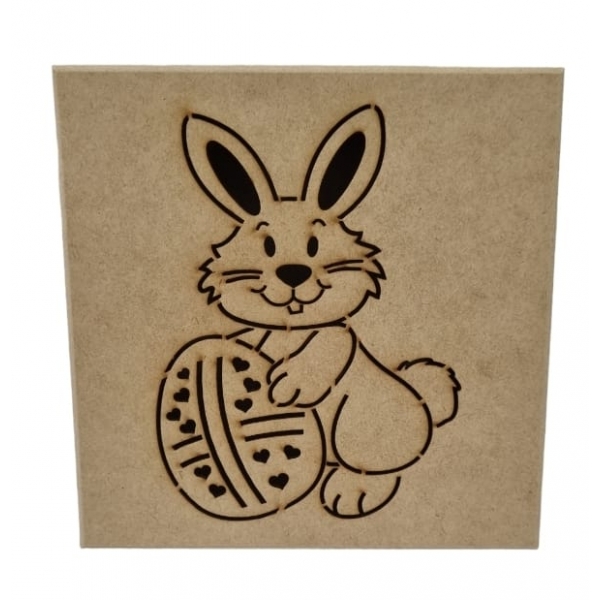 Caixa para Chocolate Bombons de Pascoa Coelho Ovo MDF cru