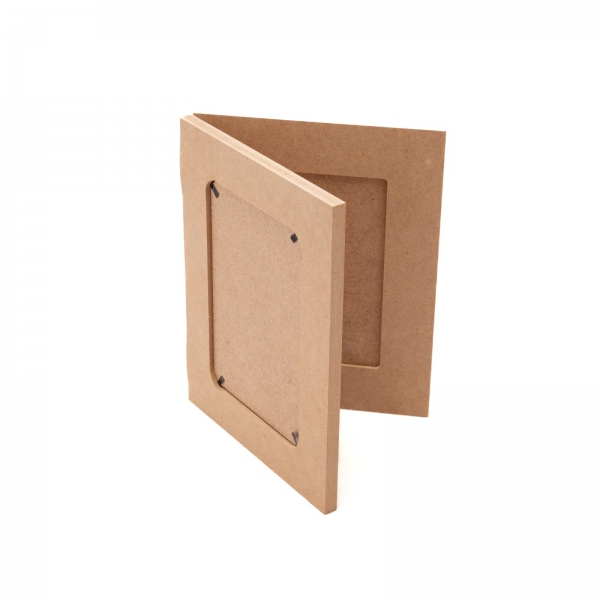 Porta Retrato Duplo Fotos 10x15cm Arte Decoração MDF cru