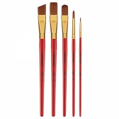 Pincel Ref. 5503 Condor Kit c5 Variado Sintético Macio Pintura Artística