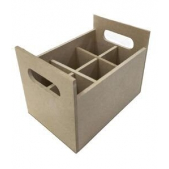 Porta Talher Reto com 6 Divisões MDF Cru