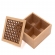 Caixa Treliça Joias Biju Chá 12x12cm c/ 4 divisórias MDF cru