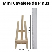 10 Mini Cavalete para Pintura em Madeira Pinus Lembrancinha