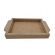 Bandeja Retangular Mini 12x17cm Lavabo Mesa Café MDF cru