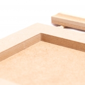 Trio de Quadro Moldura 10x10 Corda Sisal Decoração MDF cru