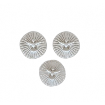 Aplique Epírito Santo com Resplendor em Resina - 2x2cm - 3 unidades