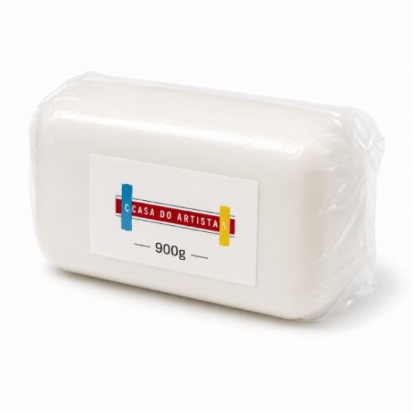 Massa Biscuit Branca 900G - Pronta para modelar