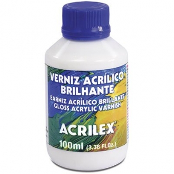 Verniz Acrílico Brilhante Incolor 100ml Acrilex p/ Madeira
