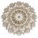 Mandalas Decorativas p/ Apliques ou Parede MDF Cru - Folhas e Arabescos 15cm
