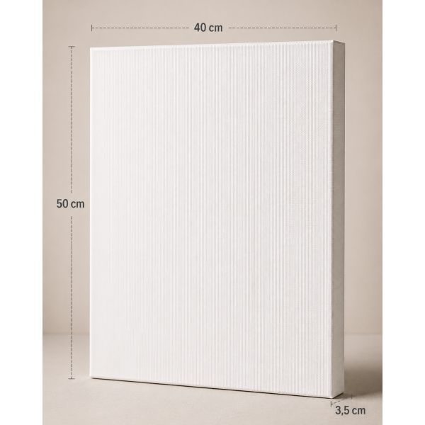 Painel para Pintura 40x50cm Branca – Para Tinta Acrílica, Óleo, PVA