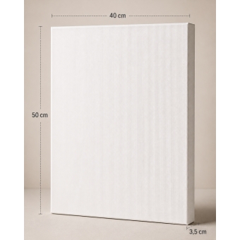 Painel para Pintura 40x50cm Branca – Para Tinta Acrílica, Óleo, PVA
