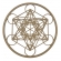 Mandalas Decorativas p/ Apliques ou Parede MDF Cru - Metatron 15cm