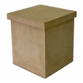 Caixa Quadrada Tampa Sapato 13x13x15 MDF Cru