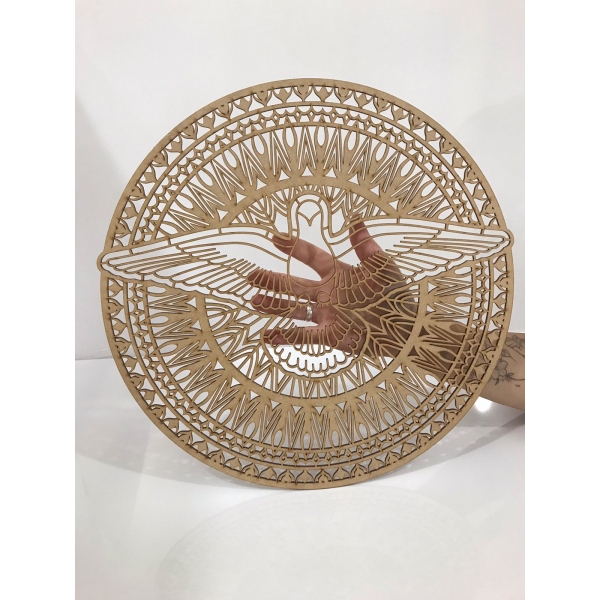 Mandalas Decorativas para Parede 38cm em MDF Cru - Espirito Santo