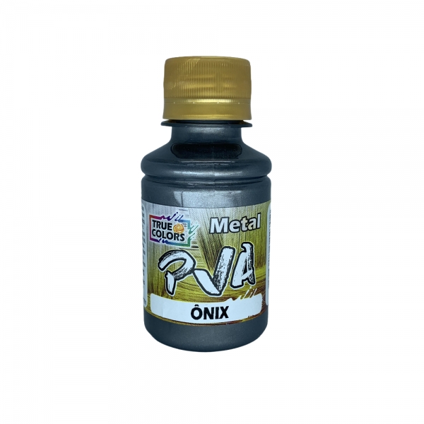 Tinta PVA Metálica 100ml True Colors - Escolha as cores - Preto Onix 7997100