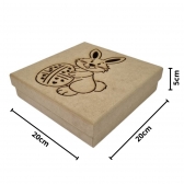 Caixa para Chocolate Bombons de Pascoa Coelho Ovo MDF cru